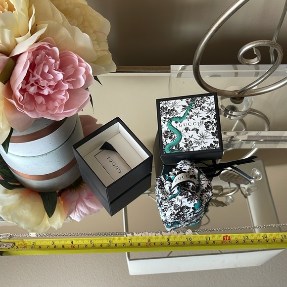 Authentic GUCCI Sterling 925 Charm 17”Necklace - Picture 11 of 13